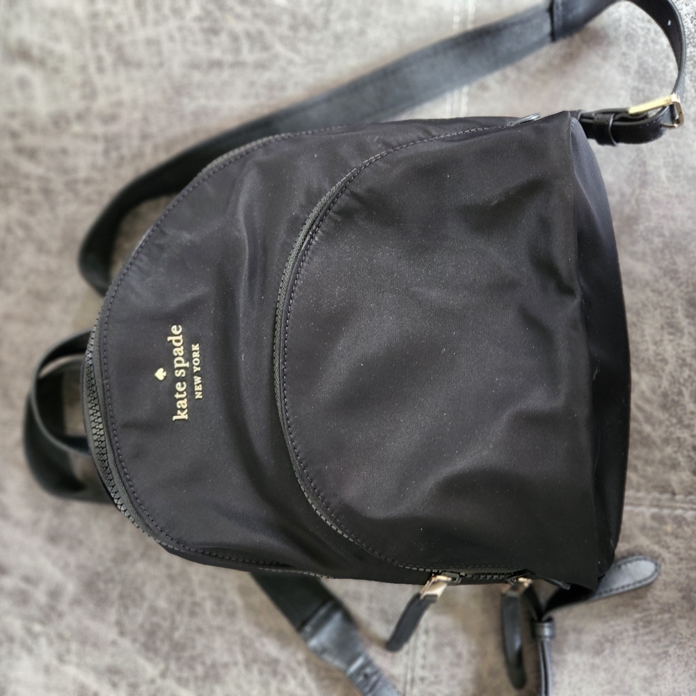 Kate Spade Black Backpack with Sleek Design and Durable Material